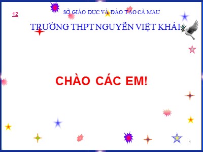 Bài giảng Vật lý Lớp 12 - Bài 7: Sóng cơ và sự truyền sóng - Trường THPT Nguyễn Việt Khái