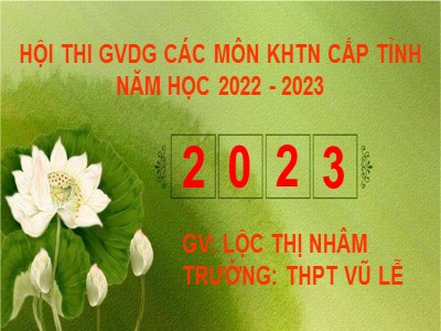 Bài giảng môn Công nghệ Lớp 12 - Tiết 34, Bài 28: Mạng điện sản xuất quy mô nhỏ - Năm học 2022-2023 - Lộc Thị Nhâm