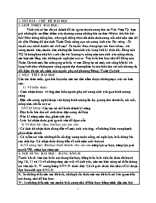 Giáo án Ngữ văn Lớp 12 - Văn bản Sóng